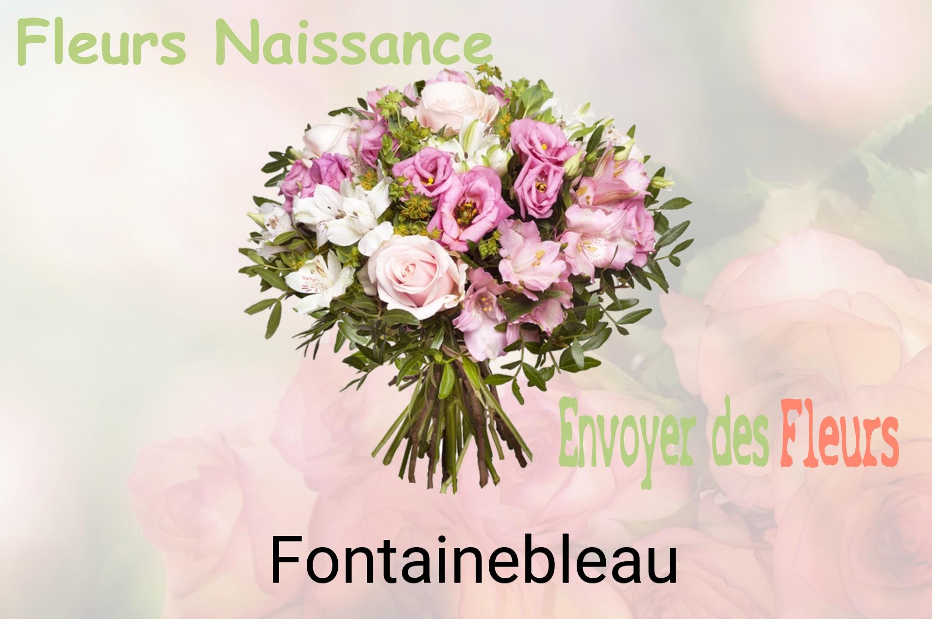 Bouquet de fleurs de naissance livré à Fontainebleau